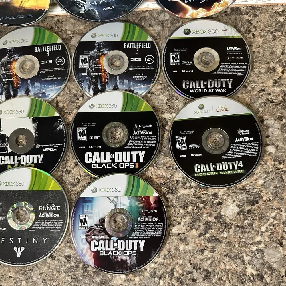 Xbox 360 Lot Of 15 Shooter Games Halo Call Of Duty Destiny Reach 4 Bad Company
